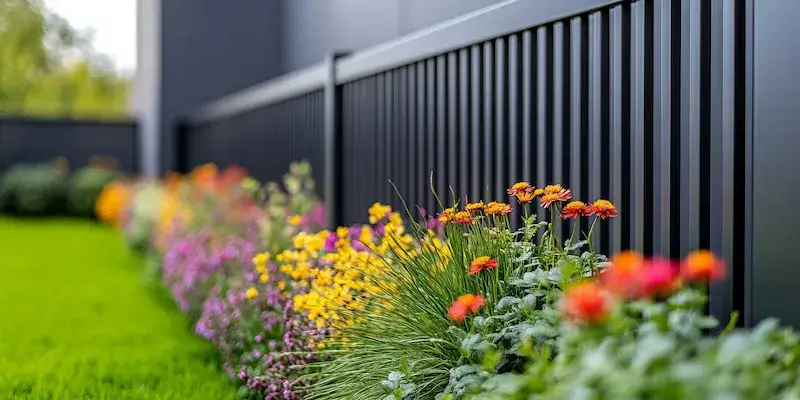 Moderne Gartengestaltung mit Zäunen aus Polen